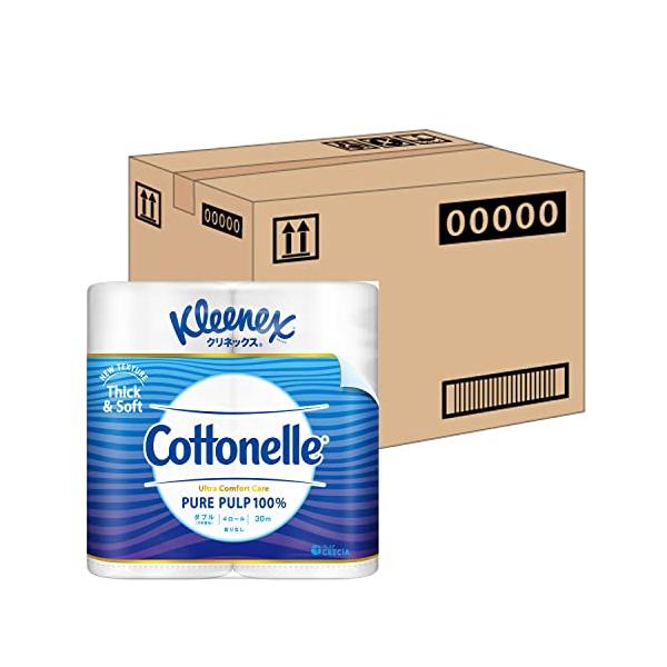 他サイト： 【ケース販売】 クリネックス 木材パルプ コトネル 30m ダブル 4ロール ×10パック入りの商品画像
