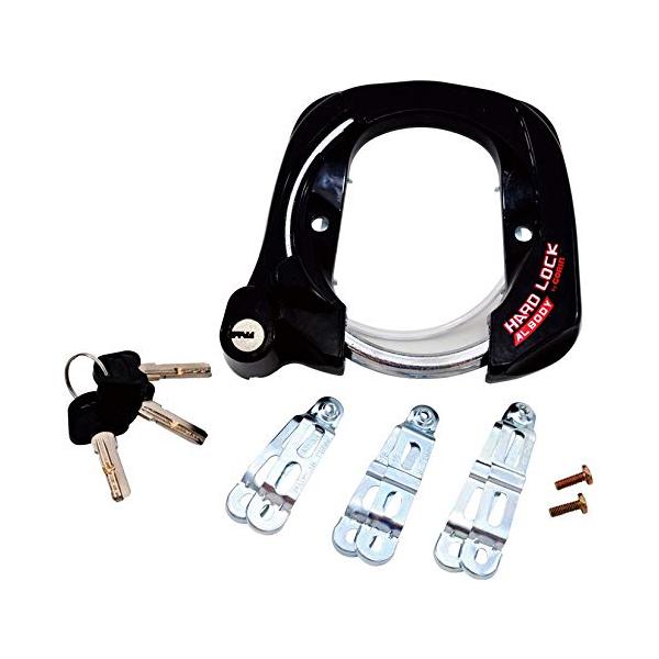 ディンプルキー式ブラック/-/GR970-K・Color:ブラック・パッケージ個数:1・簡易セフティー機構付。ディンプルキー採用によりピッキングに強く、頑丈なアルミダイカストボディのリング錠です。・プリスター包装のみ:車種・フレームにあわせ...