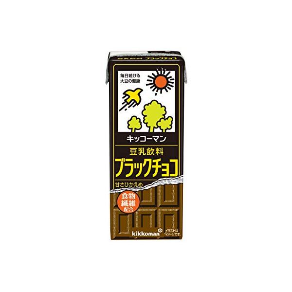 他サイト： キッコーマン 豆乳飲料 ブラックチョコ 200ml ×18本の商品画像