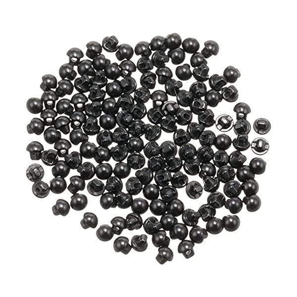 ・ブラック φ4mm CE140-1-144・・Size:φ4mm・本体サイズ: φ4mm・素材: ポリエステル・入数: 144個入り・生産国: 日本