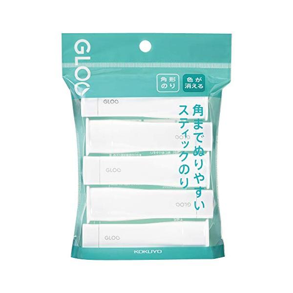 他サイト： コクヨ(KOKUYO) スティックのり GLOO 色が消える Sサイズ 5個 タ-G311-5Pの商品画像