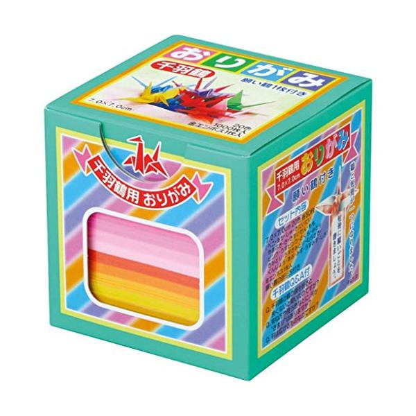 他サイト： トーヨー 折り紙 千羽鶴用 7cm角 20色 1000枚入 002003の商品画像