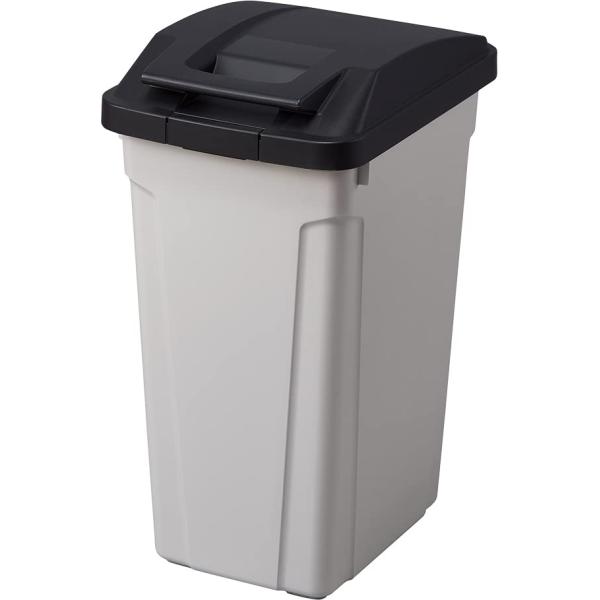 他サイト： アスベル ゴミ箱 日本製 屋外 フタ付 ロック付き ハンドル付分別ダストボックス45L ブラック 幅31.5×奥行42.3×高さ61.8cmの商品画像