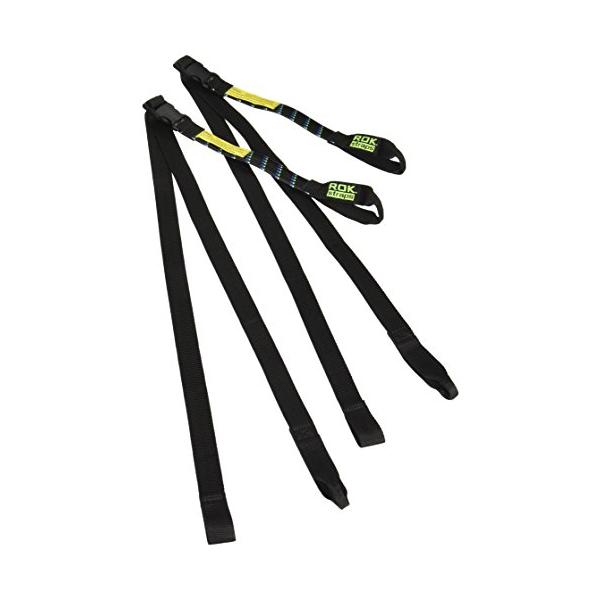 ・ブラック/ブルーグリーン ワンサイズ ROK00001・・Color:ブラック/ブルーグリーンPatternName:単品・耐荷重：45kg/1本あたり・調整幅：450〜1500mm・ベルト幅：25mm・色：ブラック/ブルーxグリーン・2...