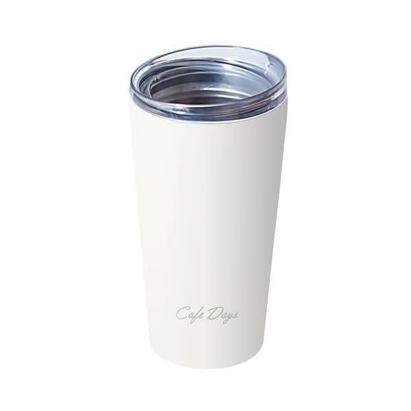 他サイト： アイリスオーヤマ 【ドリンクホルダー対応】 タンブラー ふた付き 350ml ホワイト 残量が分かるクリアなふた付き 運転中や持ち歩きにも安心の商品画像