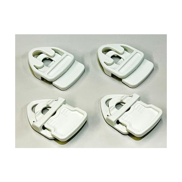 ホワイト/-/HDN3863・はさむ事が出来る厚さ：1.5mm・1 クリップあたりの耐荷重：45kg・有効穴径：10mm・ホワイト・4個入り