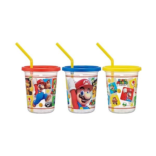 他サイト： スケーター(Skater) タンブラー ストロー付き 3個 320ml スーパーマリオ 23 日本製 SIH3ST-Aの商品画像