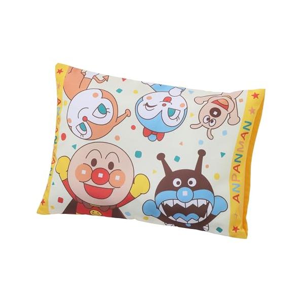 nishikawa  西川  アンパンマン こども用 枕 37X27cm 洗える 取り外せるカバー付き お子さまの頭にフィット 子供用 クリーム