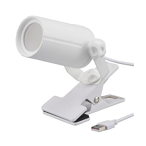 他サイト： オーム(OHM) 電機 クリップライト 小型 ミニ 昼白色 LED一体型 300ルーメン USB電源 おしゃれ ベッドサイド 読書 デスクライトの商品画像