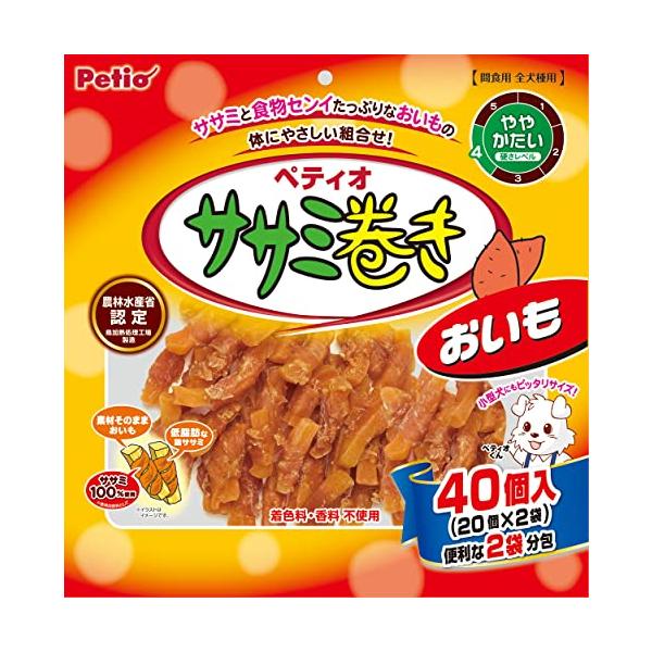 他サイト： ペティオ(Petio) ササミ巻き おいも 40個入の商品画像