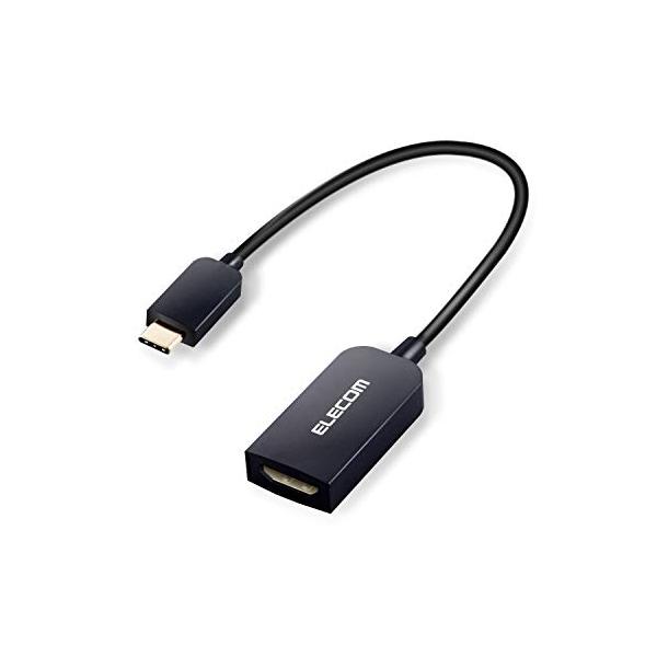 他サイト： エレコム 映像変換アダプタ 変換ケーブル 【 Type-C to HDMI 4K2K対応 】 ブラック 【iPhone 16/16 Pro/16の商品画像