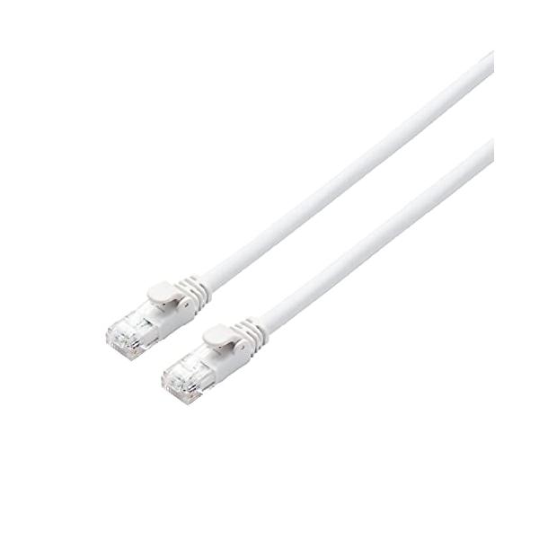 他サイト： エレコム LANケーブル CAT6A 10m 爪折れ防止コネクタ スタンダード ホワイト LD-GPA/WH10の商品画像