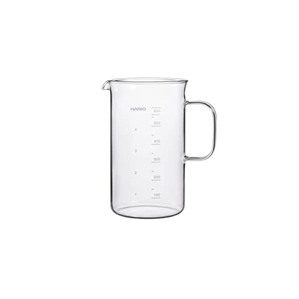 他サイト： HARIO(ハリオ) ビーカーサーバー クラフツサイエンス 容量600ml 透明 計量メモリ付き 耐熱ガラス製 日本製 BV-600の商品画像