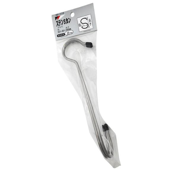 2本入-/-/SSー110・Style:2本入・パッケージ個数:1・材質:ステンレス線・フック部分:33mm・40mm・使用荷重:12kg・2本入り・表示荷重を超えて使用しないで下さい。