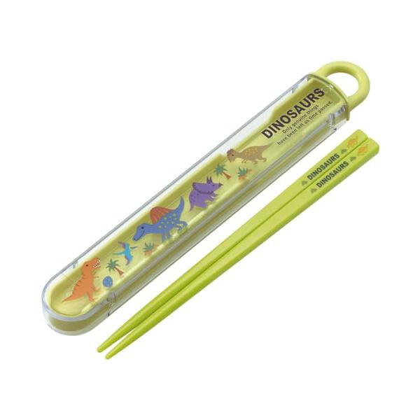他サイト： スケーター(Skater) お弁当 箸箱セット 箸 16.5cm 子供用 抗菌加工 ディノサウルス ピクチャー ブックNEW 開けやすいスライドの商品画像
