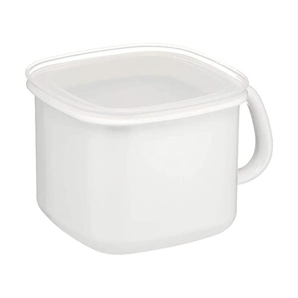 他サイト： 富士ホーロー みそポット ホーロー 角型 そのまま入る N-KP ホワイトの商品画像