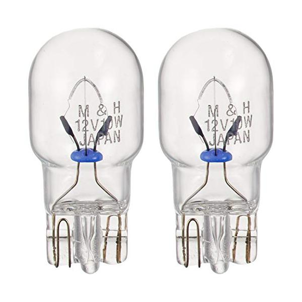 他サイト： M&amp;Hマツシマ 電球 12V10W クリアー T13 ウェッジ 2個入 AWB18A ライト バルブの商品画像