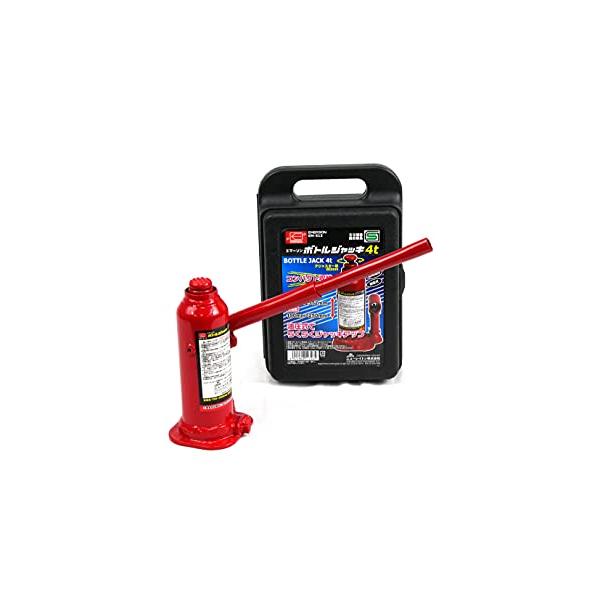 他サイト： エマーソン(Emerson) 車用ボトルジャッキ 4t SG規格適合品 コンパクト収納 【最低位】190mm~250mm【最高位】312mm~3の商品画像
