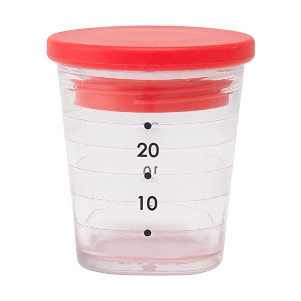 25mLレッド/25ml/K692R・Style:25mLColor:レッド・パッケージ個数:1・【そのまま持ち運べる】1回分のドレッシングを作ってそのまま持ち運べるランチ用ドレッシングカップです。ボーダーの計量線で目盛りが見やすく、調味料...