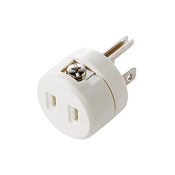 他サイト： サンワサプライ(Sanwa Supply) 2P→3P変換アダプタ アース接続端子付き TAP-AD1RNの商品画像