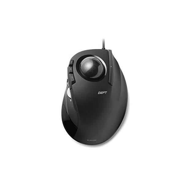 他サイト： エレコム USB マウス 有線 トラックボール 人差し指用 8ボタン ブラック M-DT2URBKの商品画像