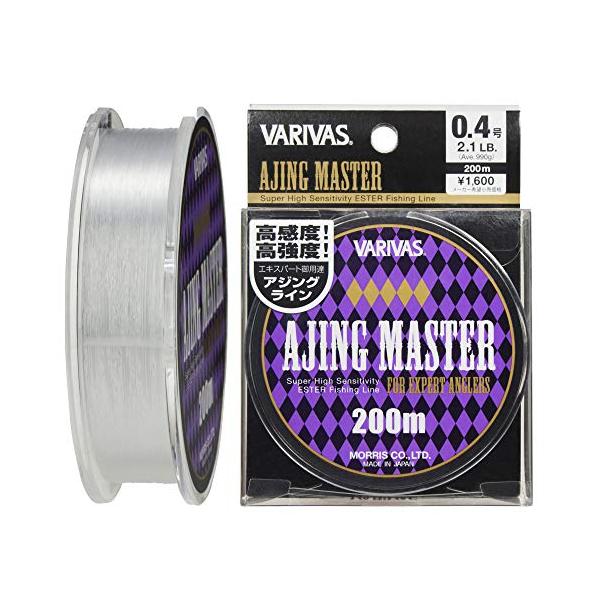 他サイト： VARIVAS(バリバス) エステルライン アジングマスター 200m 0.4号 2.1lb クリアの商品画像