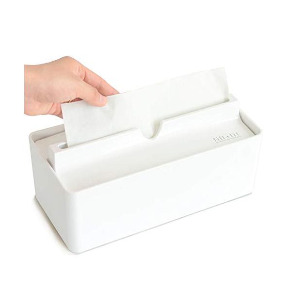 他サイト： オカ(OKA) fill+fit(フィルフィット) ペーパータオルケース リップタイプ ホワイト (ティッシュケース)の商品画像