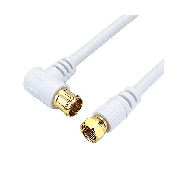 差込式L字-ネジ式ストレート・ホワイト(L字差込式-ネジ式) 10m HAT100-045LSWH・・Size:10mColor:ホワイト(L字差込式-ネジ式)・【4K8K衛星放送(3224MHz)対応】従来の地デジ、BS、CS放送に加えて...