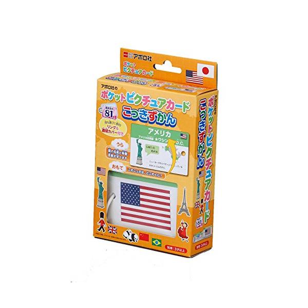 他サイト： エポック社 【ポケットピクチュアカード】 こっきずかん 08-303 リング&amp;透明カバー付き 3歳以上 おもちゃの商品画像