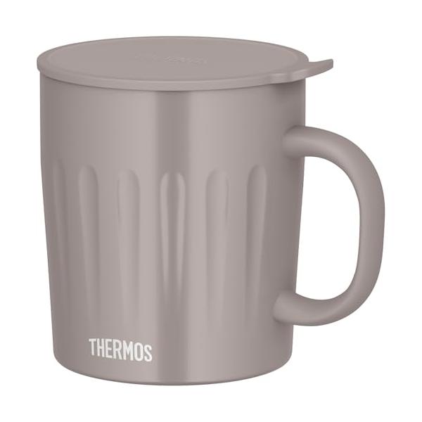 他サイト： サーモス 真空断熱マグカップ 550ml グレージュ エンボス加工 大容量モデル 食洗機対応 スープも楽しめる JTA-550 GGの商品画像