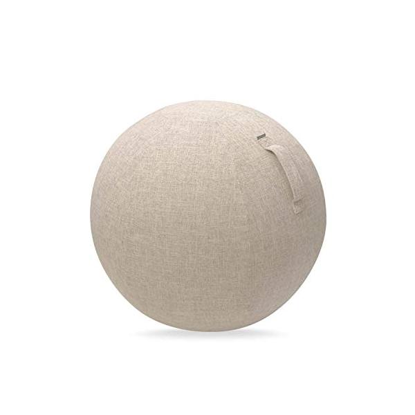 他サイト： エレコム バランスボール カバー 65cm 持ち運びに便利なハンドル付き ベージュ HCF-BBC65BEの商品画像