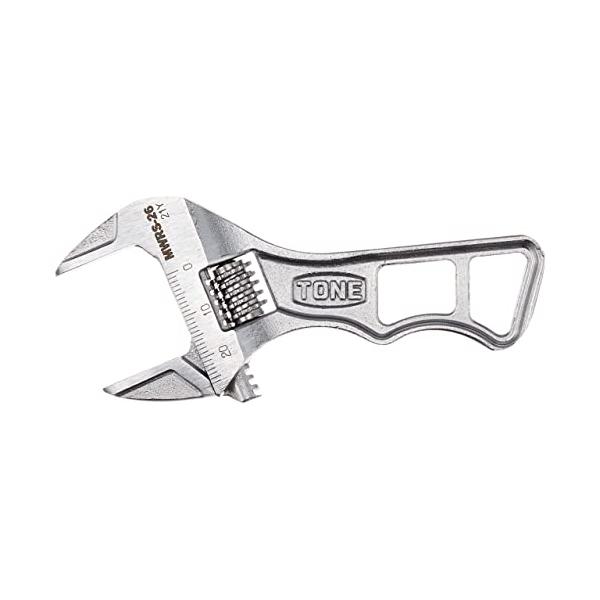 他サイト： トネ(TONE) ショートモンキレンチ(目盛付) MWRS-26 全長110mmの商品画像