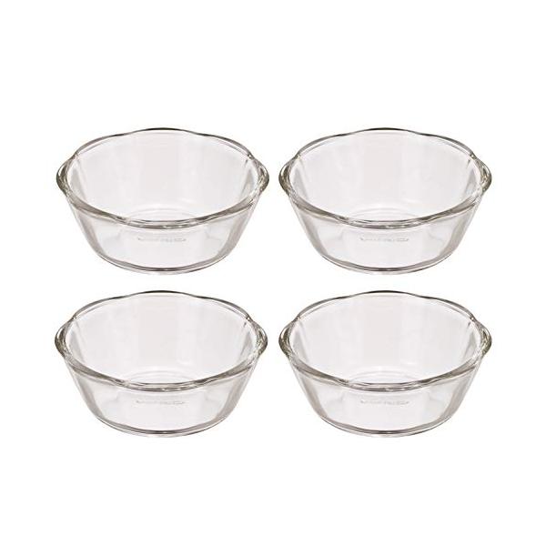 他サイト： HARIO(ハリオ) 耐熱ガラス製スイーツボウル 200 4個セット 日本製 SWB-2012の商品画像