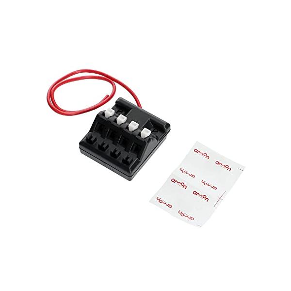 エーモン(amon) 電源分岐ターミナル DC12V・120W以下/DC24V240W以下 3359 黒