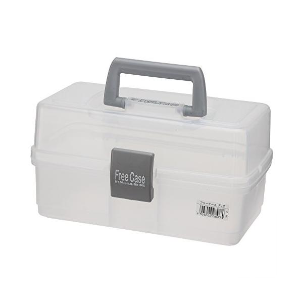 他サイト： アイリスオーヤマ フリーケース F-2 クリア【幅約27×奥行約16×高さ約15cm】の商品画像