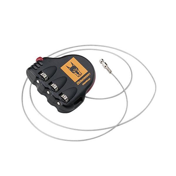 他サイト： 南海部品ドーベルマン(DOBERMAN) ポケッタブルワイヤーロック DBL-003 DBL-003の商品画像