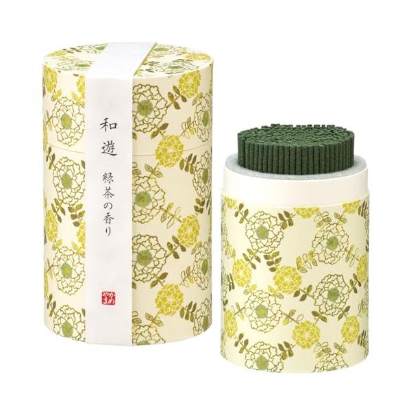 他サイト： カメヤマ 和遊 緑茶の香り 約90g 約300本 お線香 お香 ミニ寸の商品画像