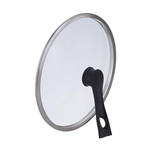 他サイト： サーモス スタンド式ガラスフタ KLH 26cm対応 ブラック KLH-026 BKの商品画像