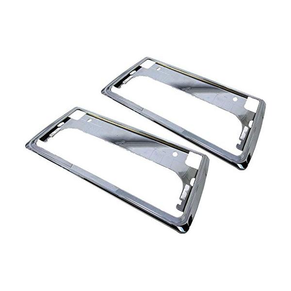 他サイト： ファインパーツジャパン ナンバーフレーム 車用 普通車 軽自動車適用 (メッキシルバー 2枚セット(1台分))の商品画像