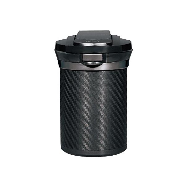 他サイト： カーメイト(CARMATE) 車用 灰皿 愛煙缶プレミアム ドリンクホルダー型 カーボン調 LED付き DZ186の商品画像