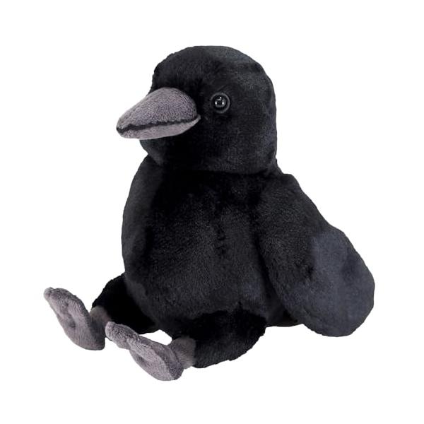 サンレモン フラッフィーズ カラス S 12×20×15cm ぬいぐるみ 鳥 からす