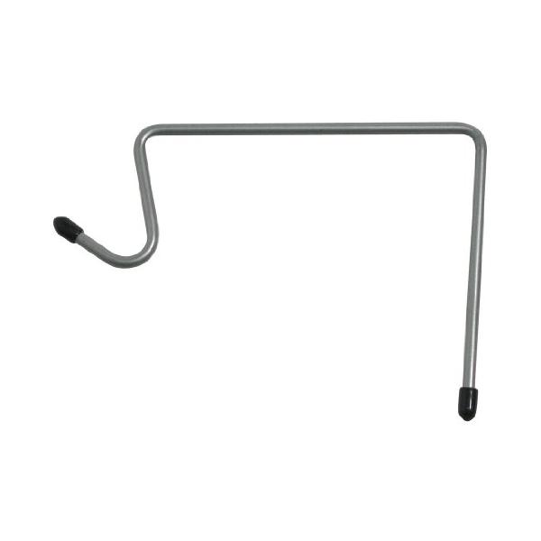 ブロック用フックM・silver  NPMH-B02M・サイズ:約幅17.3cm×厚さ0.7cm×高さ12cm・重量:約49g・外幅:12cmブロック用・溝幅:約12cm~13cmのリブブロック用・ワイヤー:直径約5mm