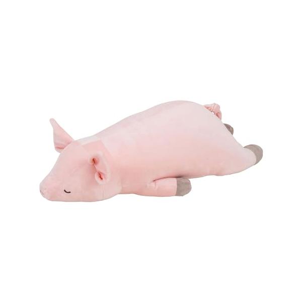 他サイト： りぶはあと 抱き枕 プレミアムねむねむアニマルズ ブタのピンキー Lサイズ(全長約71cm) ふわふわ もちもち ぬいぐるみ だきまくら プレゼの商品画像
