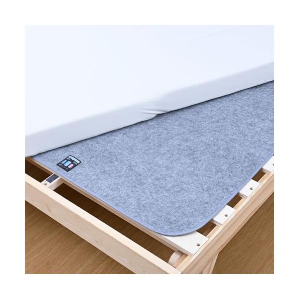 他サイト： 山善(YAMAZEN) 除湿シート シングル 珪藻土入り 洗える 防ダニ 防カビ 消臭 吸湿センサー付き 敷パッド 寝具用 除湿マット 湿気取りの商品画像