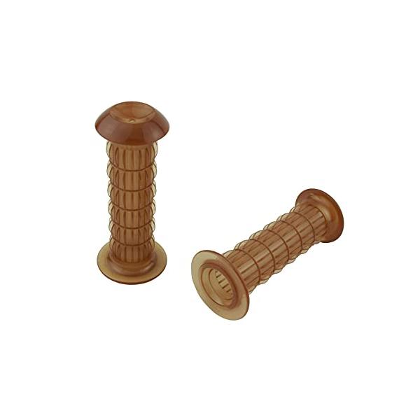 他サイト： ポッシュ(POSH) バイク用グリップ Z2タイプクラシカルグリップ 22.2mmハンドル用、非貫通タイプ アメゴム 010572-AG-10の商品画像