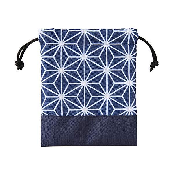 他サイト： アストロ 巾着袋 ミニサイズ ネイビー 麻の葉柄 ジュエリーポーチ アクセサリー 保存袋 小物収納 携帯用 880-13の商品画像