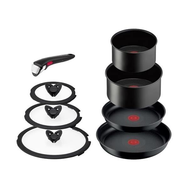 他サイト： 【オンライン限定】 ティファール 取っ手のとれる 鍋 フライパンセット 8点セット IH ガス火対応 PFOAなどの有害物質不使用 「インジニオの商品画像