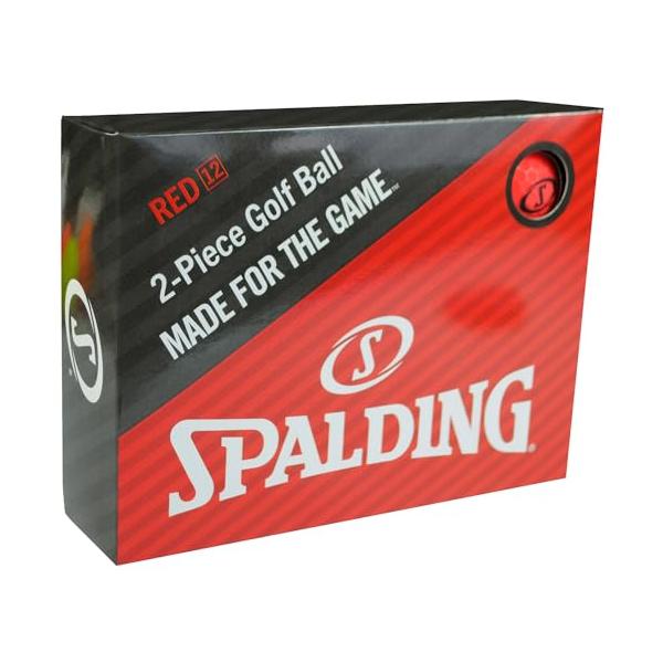 他サイト： SPALDING(スポルディング) マットカラー ゴルフボール 1ダース(12個入り) レッド SPBA-3769の商品画像