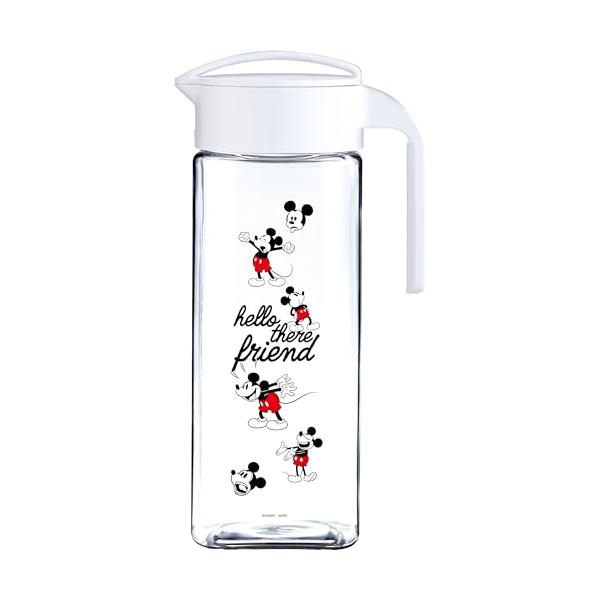 他サイト： アスベル 麦茶ポット ミッキー スクリューロック ビオD-211C(MK24) 衛生的 2.1L 白 注ぎやすいの商品画像