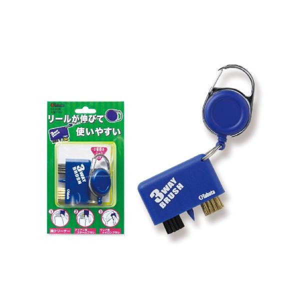 他サイト： Tabata(タバタ) ゴルフ ブラシ 溝削り ゴルフメンテナンス用品 3way 三連ブラシ GV0698の商品画像